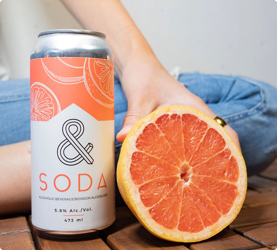 Grapefruit soda