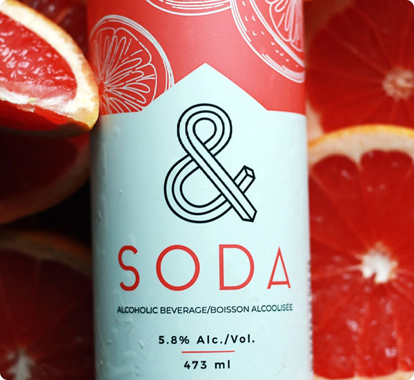 Grapefruit soda feturing can